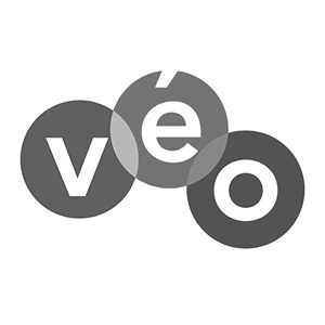 Logo véo - version noir et blanc