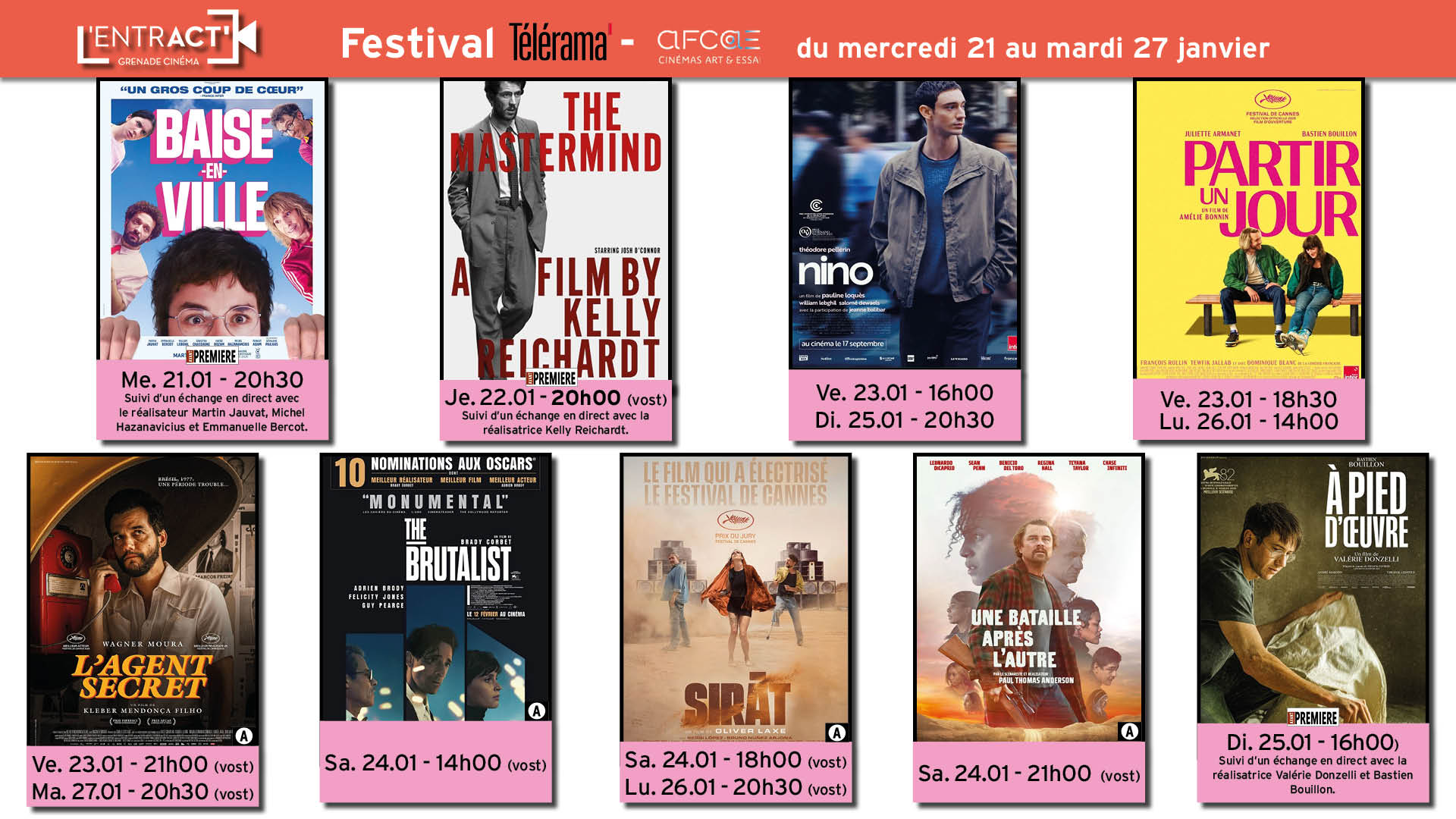 Sem21Jan Affiche Grenade Cinéma - Le Clap - ciné-club 15-25 ans